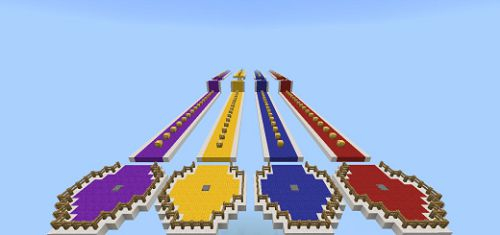 Super Lucky Block Race Map Maps For Minecraft Pe