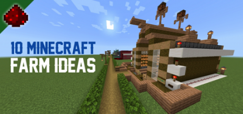 10 Minecraft Farm Ideas - Redstone Tutorial Map