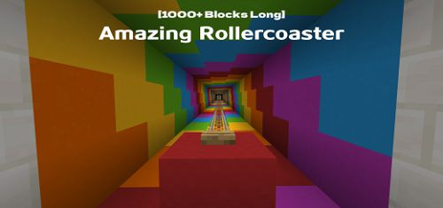 Amazing Rollercoaster Map  Maps for Minecraft PE