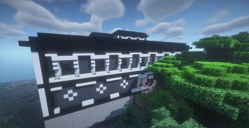 Fancy Modern Woodland Mansion Map