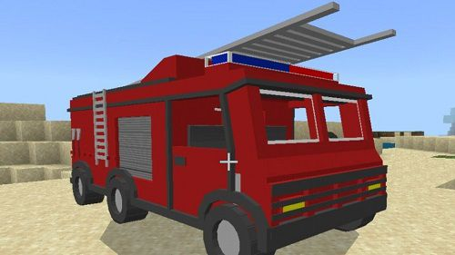 Fire Truck Mod for Minecraft PE