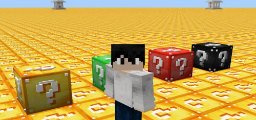 Flat Lucky map for Minecraft PE 1.18.0