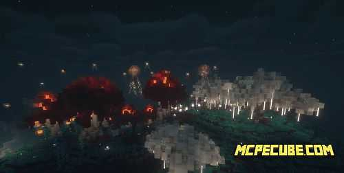 Floating Bioluminescent Island Map