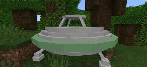 Flying Saucer mod for Minecraft PE
