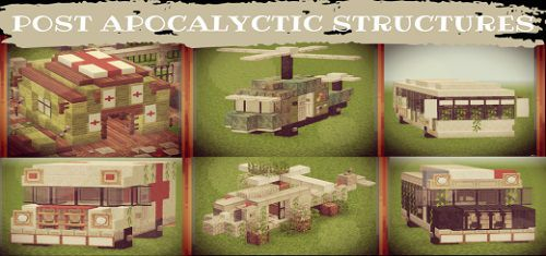 Post Apocalyptic Structures Add-on 1.20/1.19+