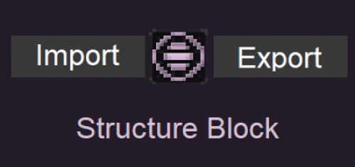 Structure Block Import and Export Button Texture Pack
