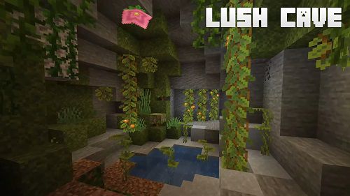 Lush cave