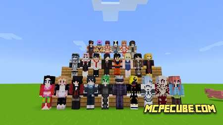 Anime Characters Addon (1.20, 1.19) - Waifus & Husbands Mod MCPE/Bedrock -  9Minecraft.Net