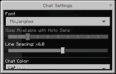 Chat Settings