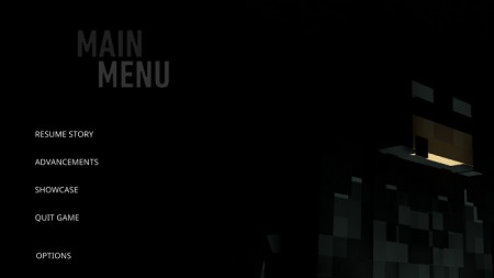 The start screen