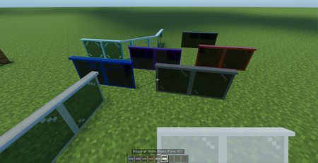 Various diagonal glassPane