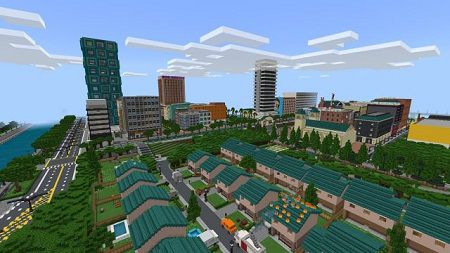 1.12.2 city with school maps minecraft