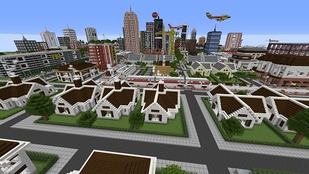 minecraft city map with school pc download