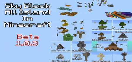 Sky Island All Blocks In Minecraft [BETA V. 1.0.3] Map