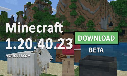 Minecraft PE 1.20.40.23 for Android