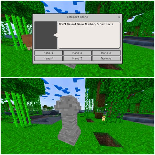 Teleport Stone Add-on 1.20+ | Minecraft PE Mods and Addons